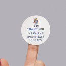 Search for football baby shower stickers Thank you