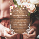 Search for lacy wedding invitations Rustic country