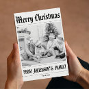 Search for newspaper christmas cards Funny family
