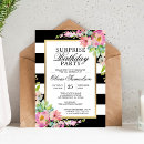Search for floral surprise birthday invitations Pink