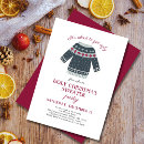 Search for funny ugly sweater invitations Watercolor