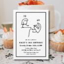 Search for black and white 70th birthday invitations Budget