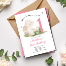 Search for bunny 1st birthday invitations Girly