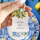 Search for lemon gift tags Blue and yellow