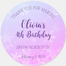 Search for snowflake birthday stickers Thank you snow much