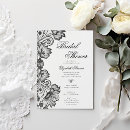 Search for formal tea invitations Black and white