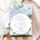 Search for blue hydrangea birthday invitations Flowers
