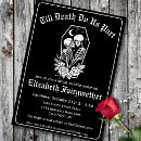 Search for til death do us part bridal shower invitations Gothic