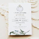 Search for white pumpkin invitations A little pumpkin