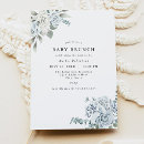 Search for brunch baby boy shower invitations Dusty blue