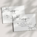 Search for leaf rsvp cards Black and white