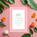 Search for green and orange wedding invitations Elegant