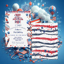 Search for baby boy fourth birthday invitations Stars and stripes