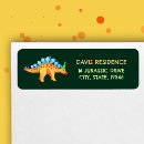 Search for stegosaurus return address labels For kids