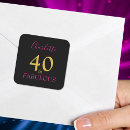 Search for fabulous 40th stickers Elegant
