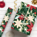 Search for poinsettia wrapping paper Traditional