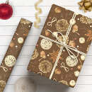 Search for pine cone wrapping paper Brown