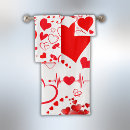 Search for red heart bath towels Unique