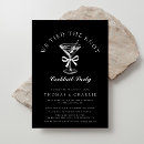 Search for cocktail wedding invitations Black and white