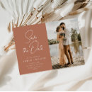 Search for terracotta save the dates Elegant script