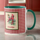 Search for green gingham mugs Christmas holiday