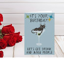 Search for drunk birthday cards Humor