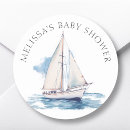 Search for sail boat baby shower stickers Blue
