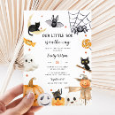 Search for little monster baby shower invitations Spooky
