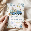 Search for little blue truck invitations Our little pumpkin
