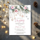Search for rose gold christmas invitations Pastel