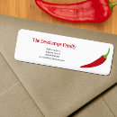 Search for hot peppers return address labels Spicy