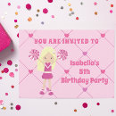 Search for blonde birthday invitations Pink