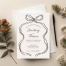 Search for ribbon wedding invitations Hand drawn