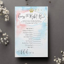 Search for games gender reveal invitations Shower