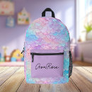 Search for cute purple backpacks Mermaid