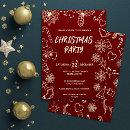 Search for holly and berries invitations Gold