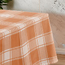 Search for orange tablecloths Plaid