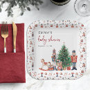 Search for green christmas tree plates Red and green