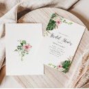 Search for palm leaves bridal shower invitations Elegant