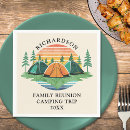 Search for family reunion napkins Camping