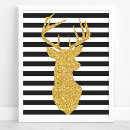 Search for black and white deer art Antlers