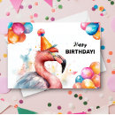 Search for funny flamingo birthday cards Happy
