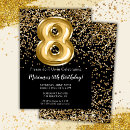 Search for girls 8th birthday invitations Modern