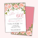 Search for rustic 60th birthday invitations Floral