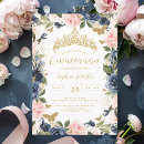 Search for pink gold quinceanera invitations Tiara