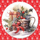 Search for red holly berries stickers Watercolor