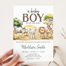 Search for jungle baby boy shower invitations Giraffe