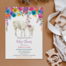 Search for bright flower baby shower invitations Watercolor