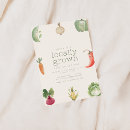Search for locally grown baby shower invitations Veggies