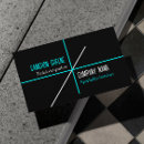 Search for cool blue business cards Masculine
